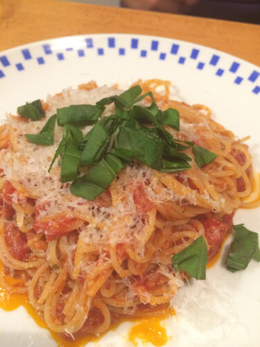 定番パスタ。
