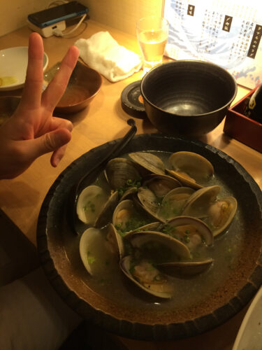 大アサリのバター焼き？