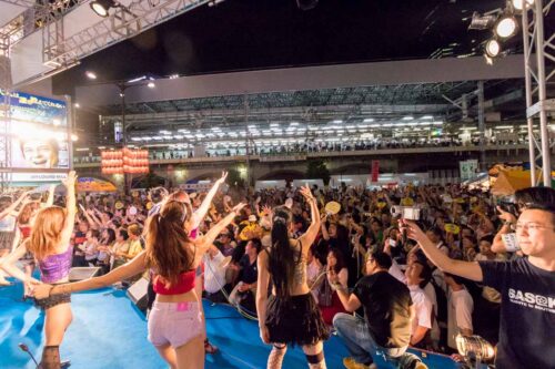 7月27日木曜日は新橋こいち祭りで「帰ってきた・いとしのエリーズ」駅前SL広場ライブです。