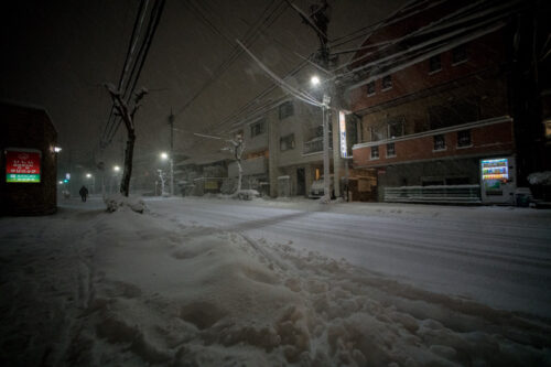 2018年1月22日21時現在、積雪24cm＠光が丘。