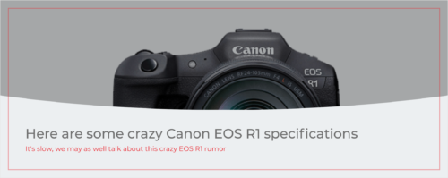 EOS R1の噂。