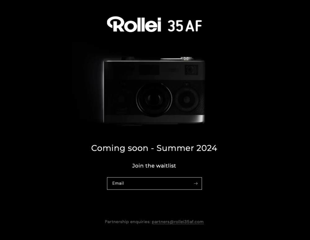 スクリーンショット 2024 01 16 13.31.44 あのローライの名を冠したオートフォーカスコンパクトカメラRollei 35AFが2024夏に発売されるらしいです。