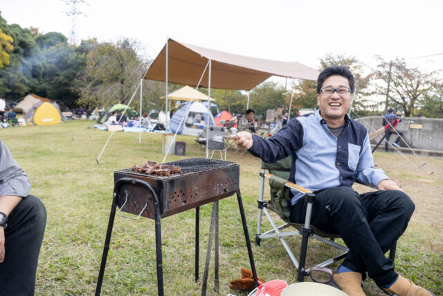 1年ちょいぶりのBBQ＠大泉さくら運動公園炊事広場。